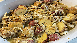 Pommes de terre grelots à la grecque