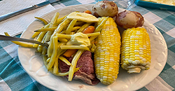 Viandes et Substituts - Recette de Bouilli de légumes et viande salée