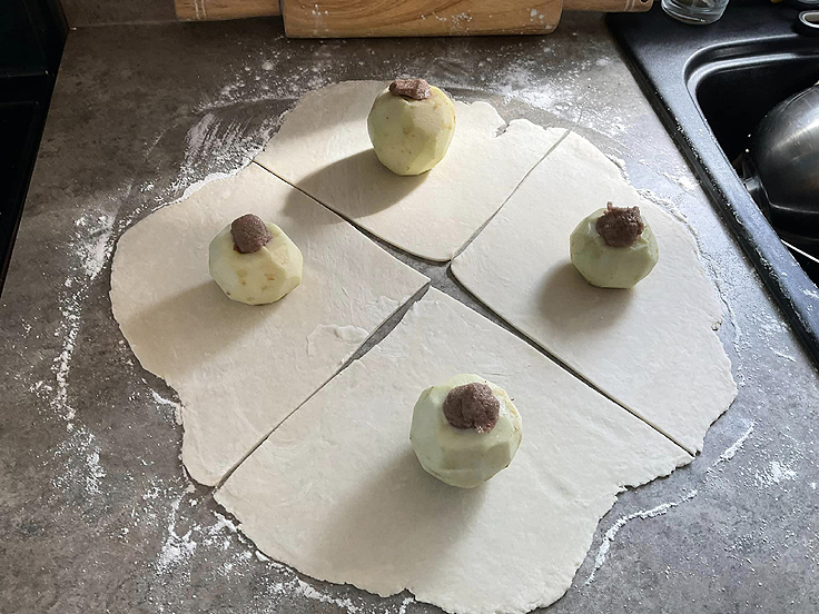 Chaussons aux pommes - Recette de Pépére
