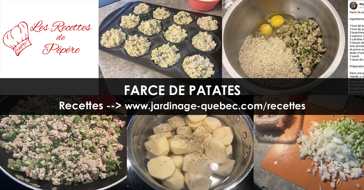 Farce de patates pour dinde