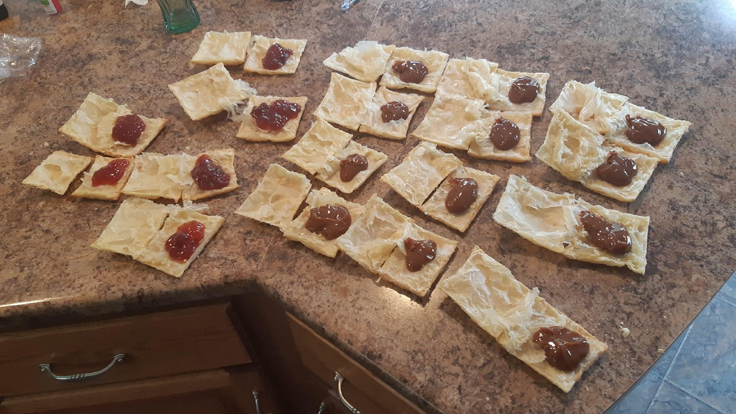 Recette de Feuilleté à la confiture