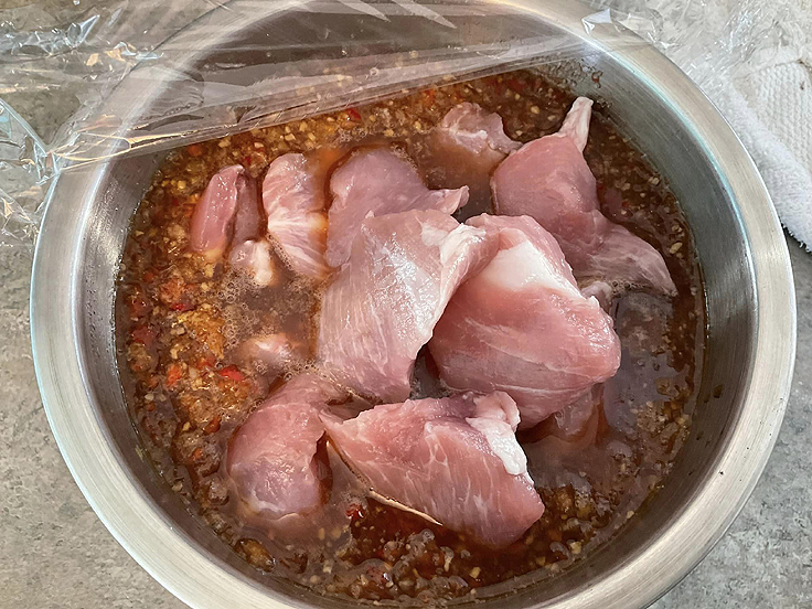 Flanc de porc au air fryer