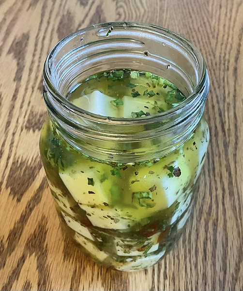 Recette de Fromage mariné