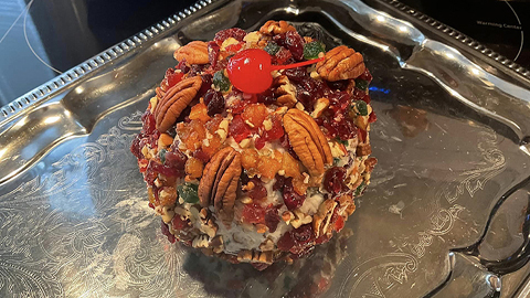 Recette de Boule de fromage aux canneberges et aux pacanes