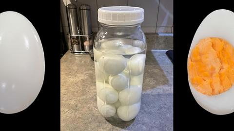 Oeufs dans le vinaigre