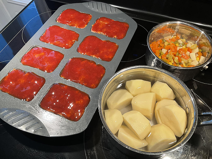 Minis pains à la viande