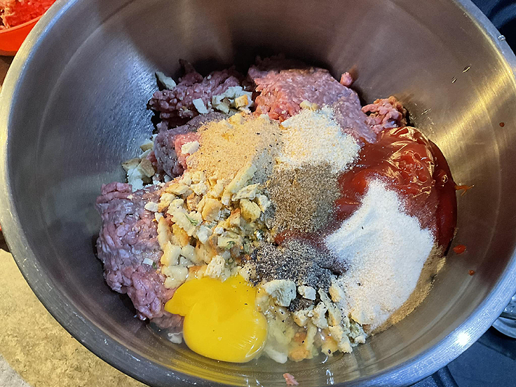 Minis pains à la viande