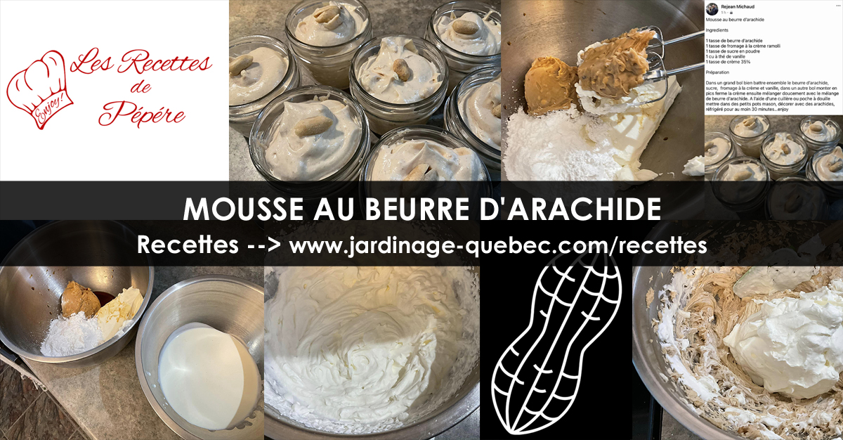 Mousse au beurre d'arachide