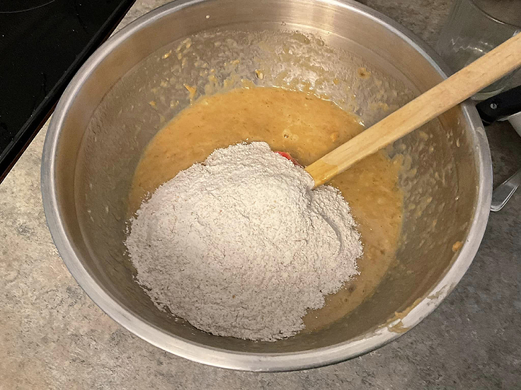 Recette de Muffins au beurre d'arachide et aux bananes