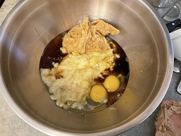 Muffins au beurre d'arachide et aux bananes