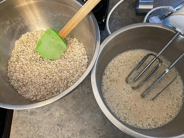 Muffins aux flocons d'avoine banane chocolat