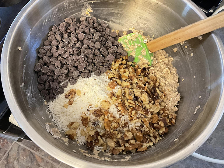 Muffins aux flocons d'avoine banane chocolat