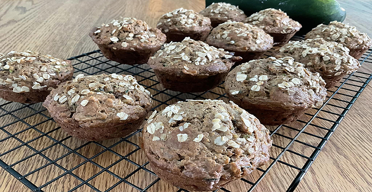 Recette de muffins aux zucchinis ou courgettes