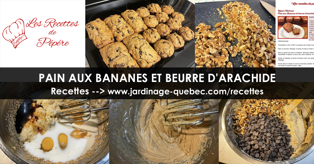 Pain aux bananes et beurre d'arachide
