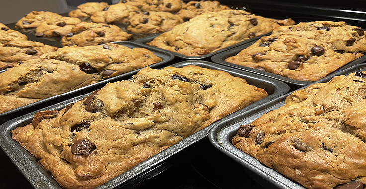 Pain aux bananes et beurre d'arachide