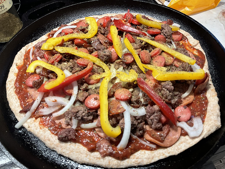 Pizza aux fruits de mer