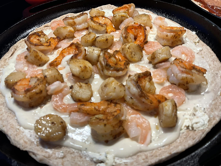 Pizza aux fruits de mer