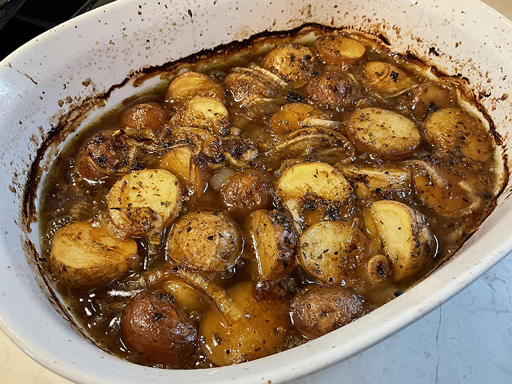 Pommes de terre grelots à la grecque