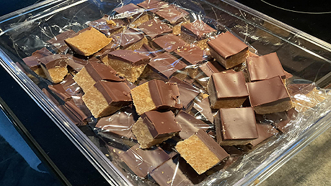 Recette de Barres au beurre d'arachide et chocolat