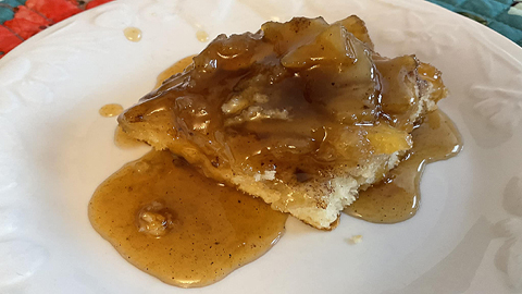 Pouding chômeur aux pommes