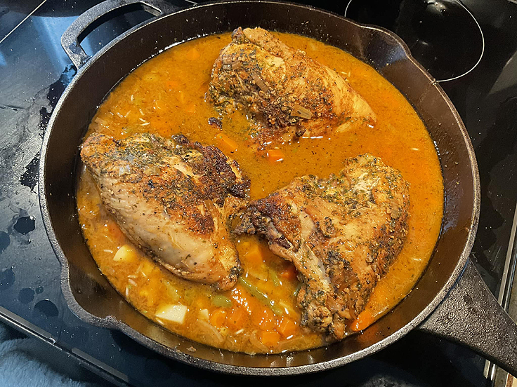 Recette de Poulet et riz au paprika au four