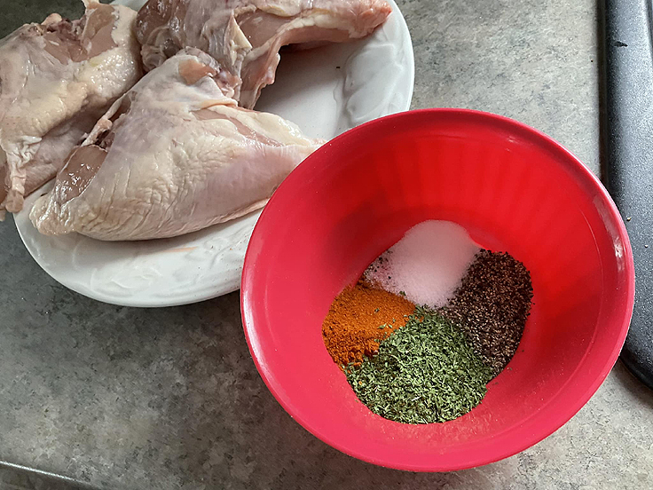 Recette de Poulet et riz au paprika au four