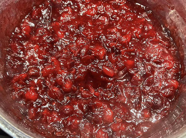 Sauce aux canneberges