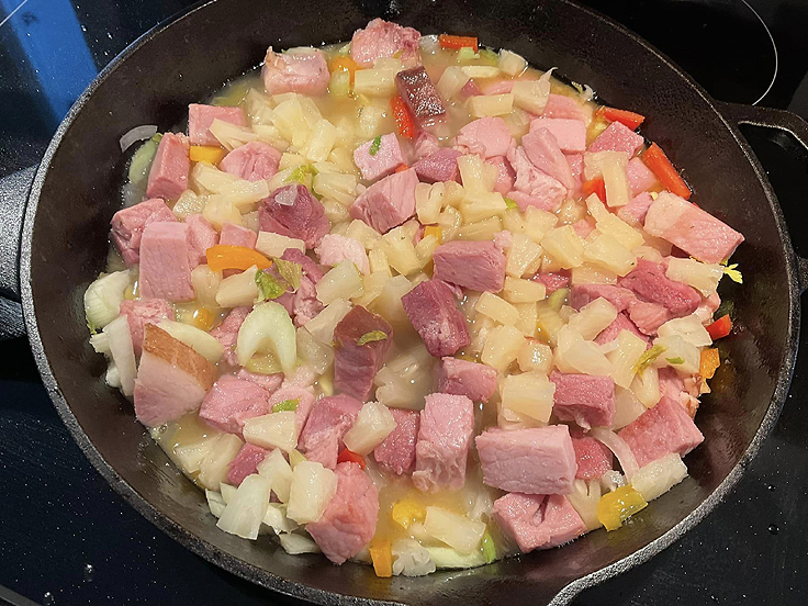 Recette de Sauce jambon ananas