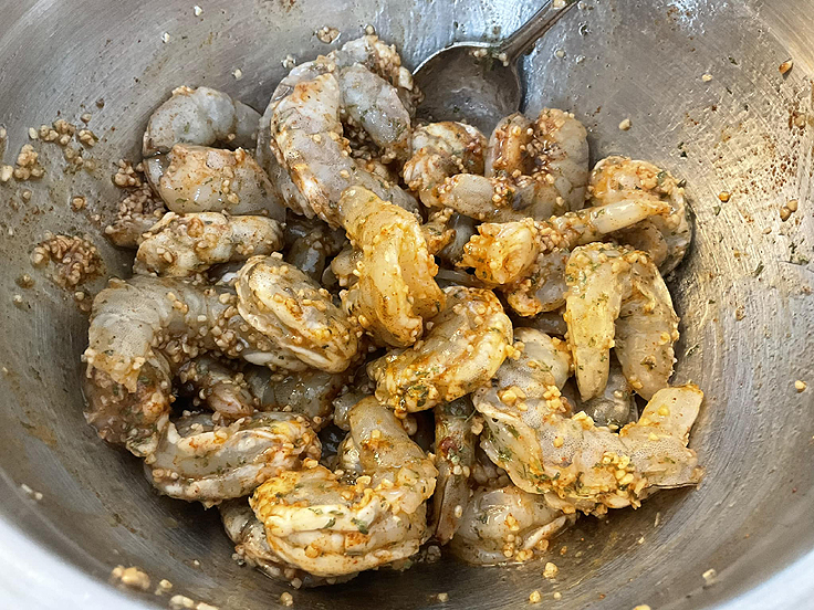 Spaghetti aux crevettes