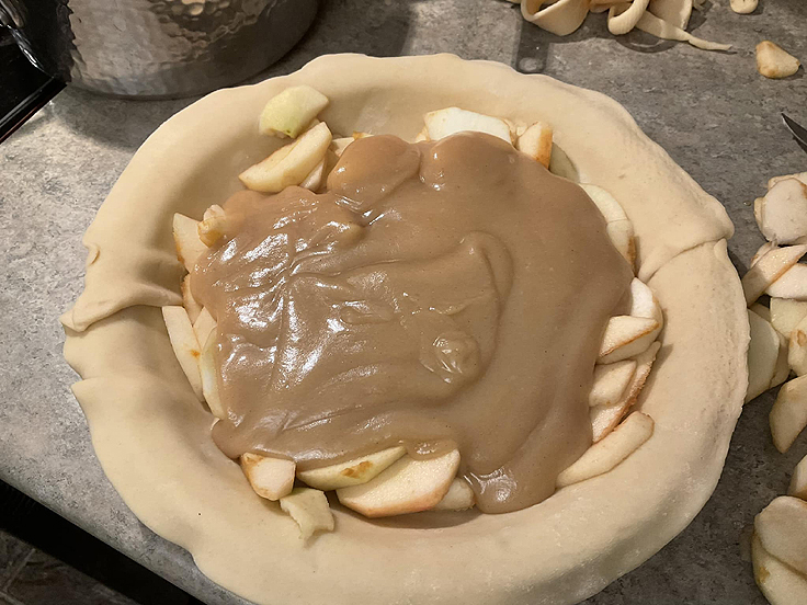 Tarte aux pommes caramel