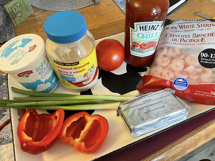 Recette de Trempette au fromage à la crème et crevettes