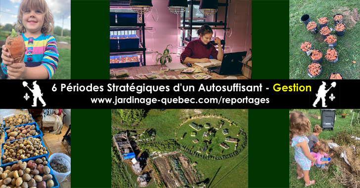 Calendrier de jardinage - Sainsons d'un autosuffisant