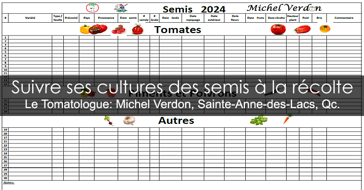 Fiche pratique de suivi des semis