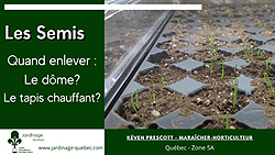 Semis intérieur - Tapis chauffant