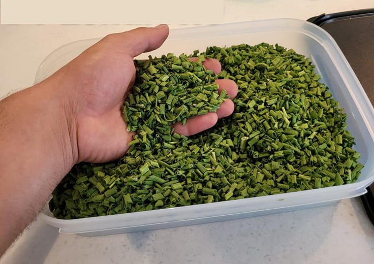 Flocons d'échalotes