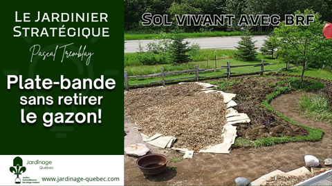 Plate-bande sans enlever le gazon - Méthode facile