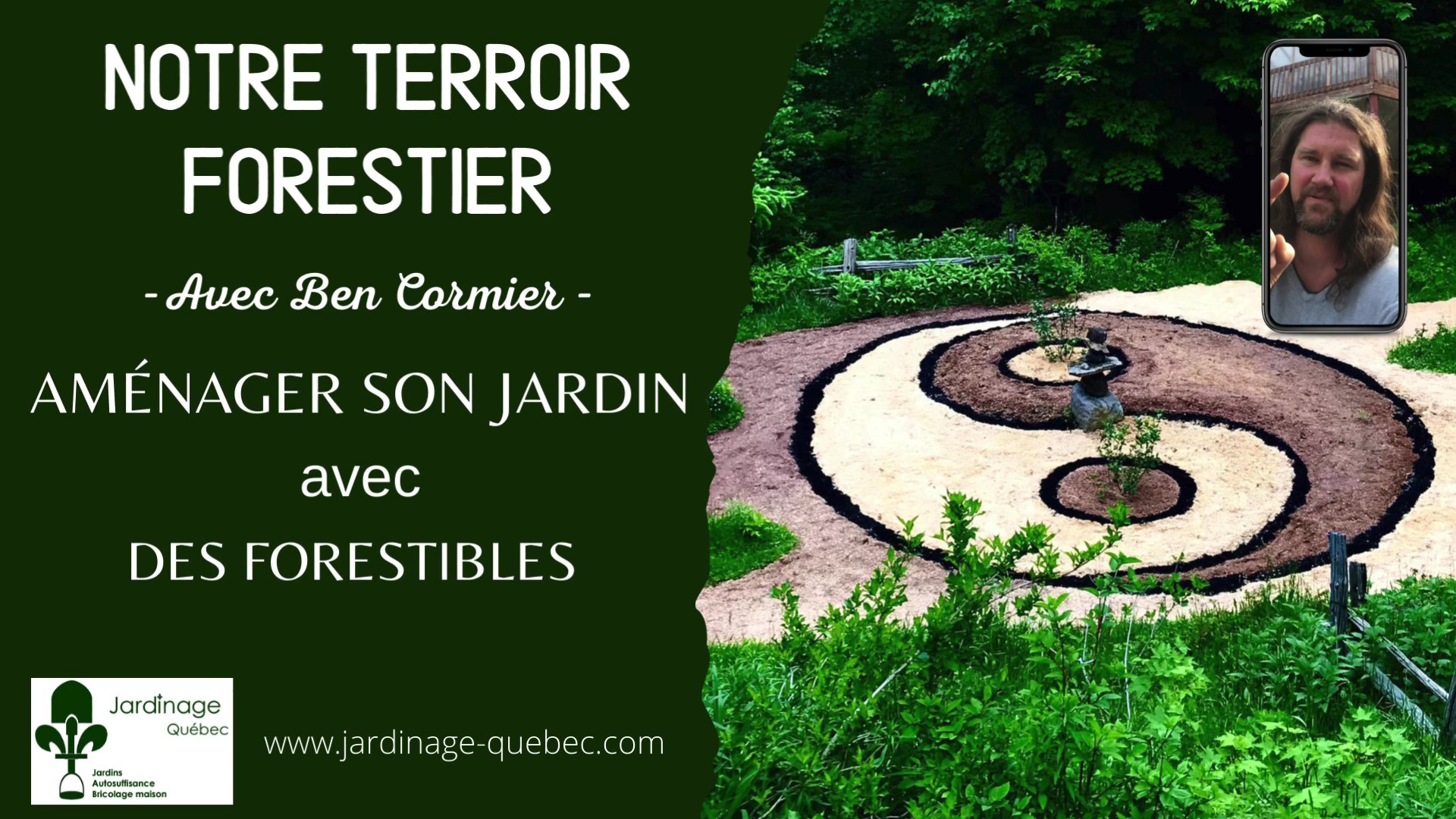 Aménagement paysager avec des plantes sauvages