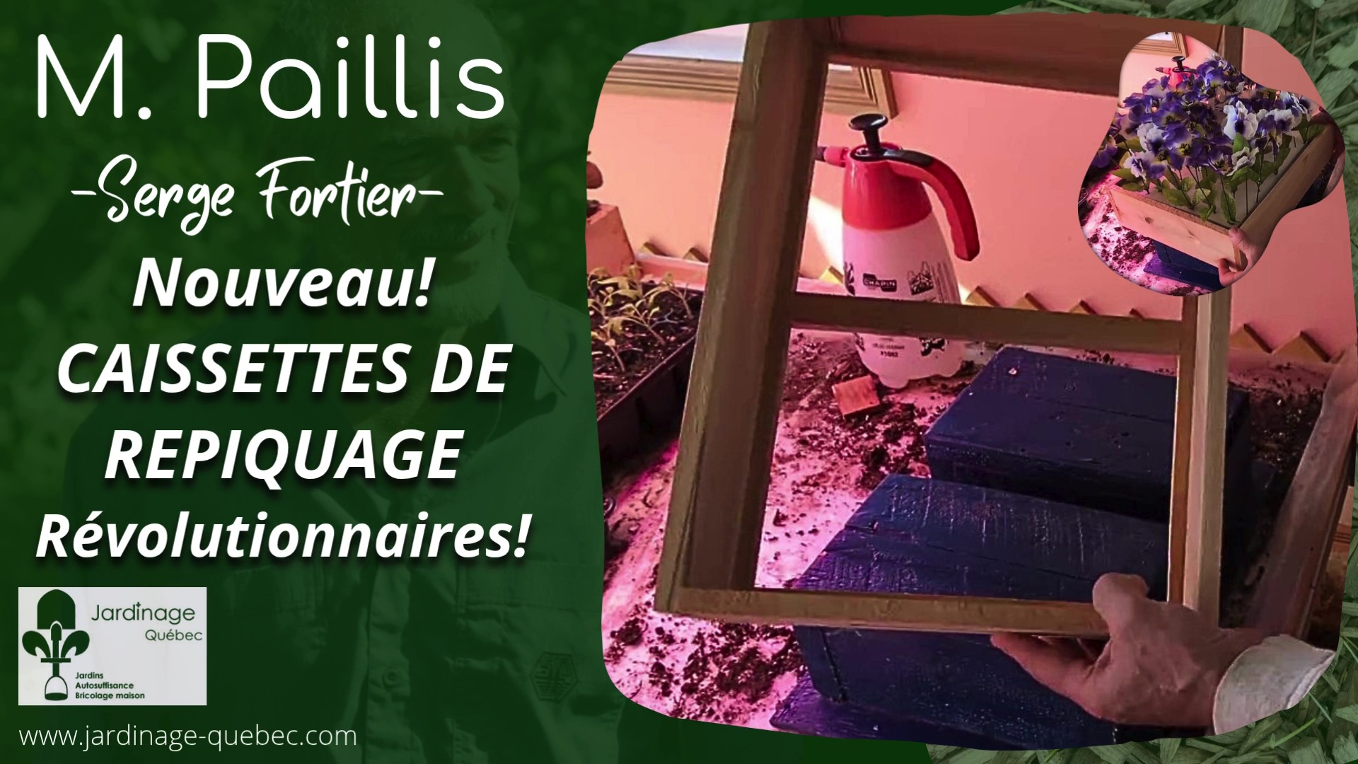 Caissette de repiquage écologique à fond amovible pour semis faciles