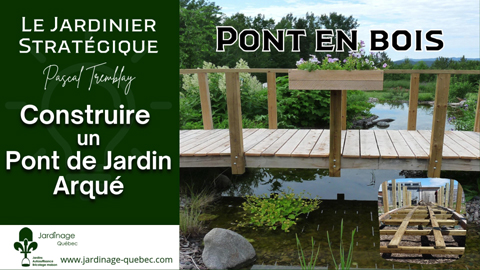 Construire un pont de jardin arqué en bois