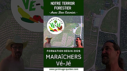 Visite de la ferme Maraîchers Vé-Jé et formation en forêt nourricière
