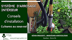 Système d'arrosage au sous-sol