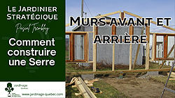 Construire une Serre - Charpente avant et arrière