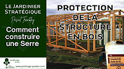 Protéger la structure en bois d'une serre avec de l'huile de lin
