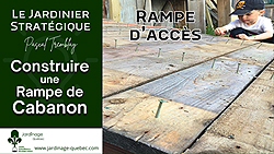 Rampe en bois pour abri de jardin ou remise - Étapes de construction