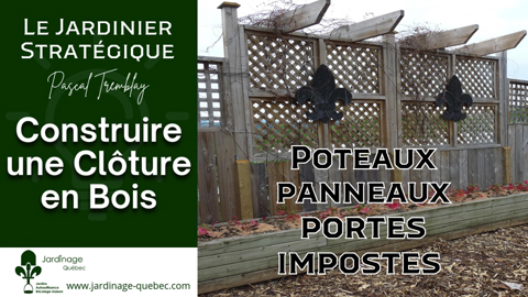 Construire une clôture de jardin en bois