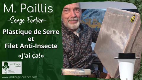 Plastique de serre et filet anti-insectes de qualité