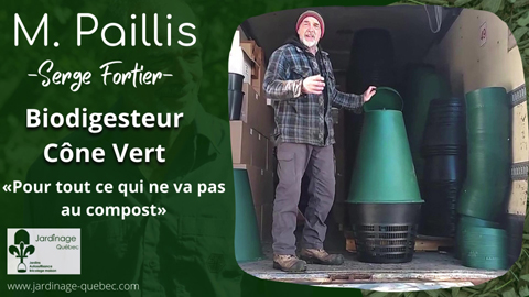 Biodigesteur Cône Vert - Pour matières organiques d'origine animale
