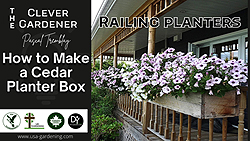 Railing Planter Box - How to make cedar flower boxes for railings
