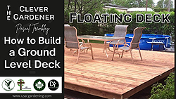 Floating deck - Building a ground level deck