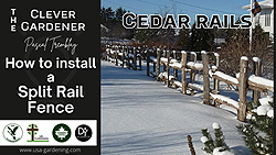 Split Rail Fence - How to install a split-rail fence in your backyard